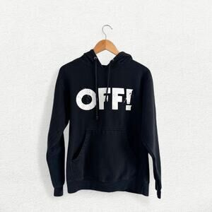 OFF! Keith Morris Band Merch Hoodie in Black and White